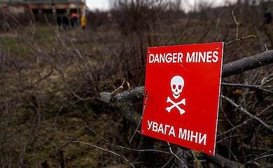 Женщина собирала предупредительные знаки &laquo;мины&raquo;, чтобы использовать на огороде