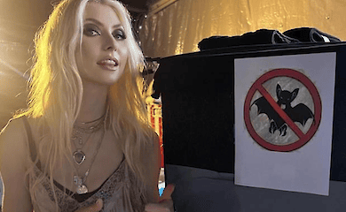 Американську співачку на концерті вкусив кажан