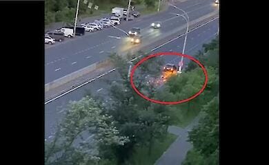 В Києві сталася ДТП зі "спецефектами"