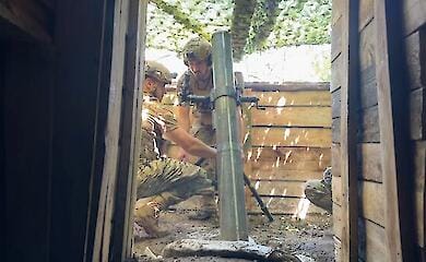 Минометчики ведут бои возле Волчанска