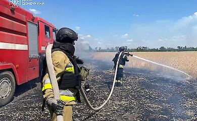 У Донецькій області РФ навмисно знищує хлібні поля