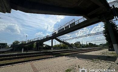 На Киевщине женщина сбросила собаку с железнодорожного моста