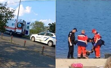 Бігав, кричав та перекидав чужі речі: на київському пляжі поліція затримала неадекватного чоловіка (відео)