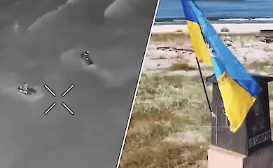 Підняття українського прапора в тилу ворога