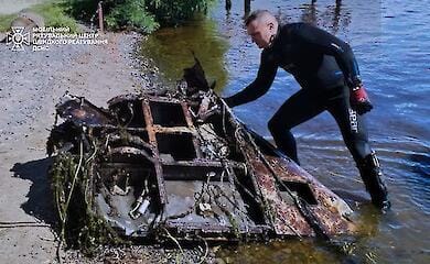 На Київщині в Дніпрі виявили уламки російського безпілотника