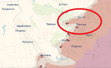 Просування окупаційних російських військ, карта