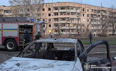 У поліції показали перші кадри, зняті після удару росіян по кривому Рогу 