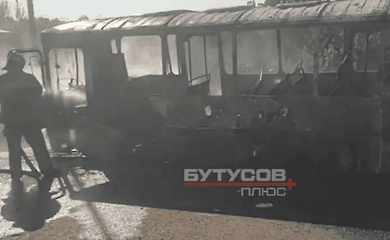 Украинские защитники разгромили военную колону россиян в Донецкой области 