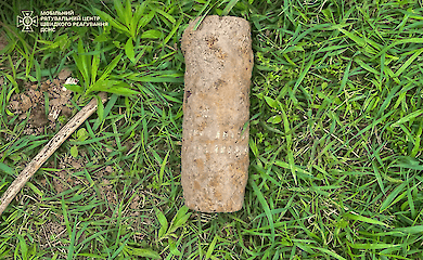 У Київській області на городі знайшли снаряд часів Другої світової