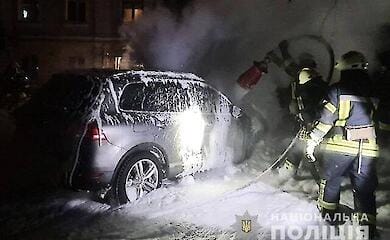 Нацполіція оприлюднила дані про кількість підпалів автомобілів військовослужбовців з початку року