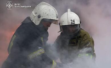 Під час нічної атаки військ РФ у Полтаві було пошкоджено будівлю залізничного вокзалу