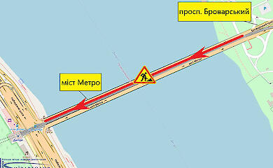 В Киеве перекроют движение по мосту Метро: варианты объезда