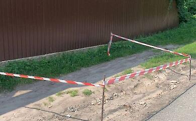 Под Киевом прямо на проезжей части обнаружили мину