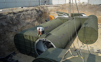 В Бородянке на Киевщине установили первое модульное подземное укрытие. Такие же обещают оборудовать в прифронтовых регионах