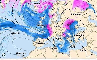 15 лютого очікуються налипання мокрого снігу та ожеледь, далі - різке похолодання