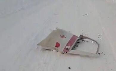 Росіяни спалили машину швидкої допомоги на Сумщині: загинули четверо цивільних осіб