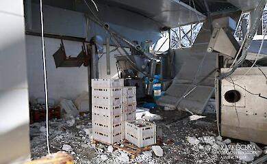 Гражданское предприятие после российского удара, Харьков, 11 марта 2026