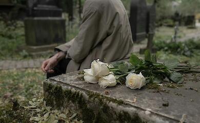 Квіти на могилі, ілюстративне фото