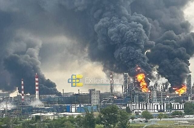 Українські дрони прорвали ППО Москви: пожежа за 15 км від Кремля на ключовому нафтовому об’єкті