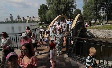В Киеве открыли Вильнюсский сквер: Литва профинансировала проект на 600 тысяч евро