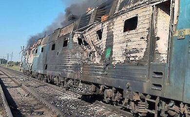 РФ ударила по поезду в Запорожской области