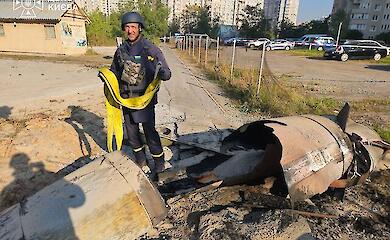 Російська балістична ракета, яка впала в Києві й не вибухнула, 7 жовтня 2026 року