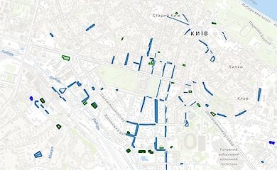 карта частных парковок Киева