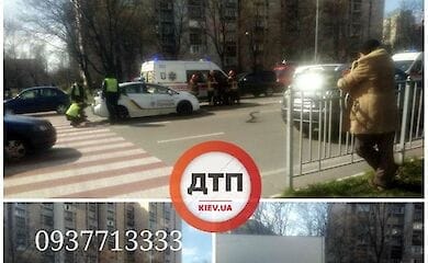 В Киеве такси несколько метров протащило ребенка под автомобилем