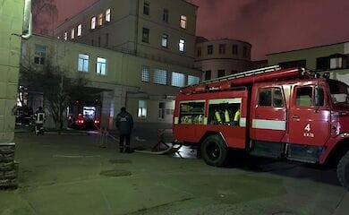 В столице горела больница