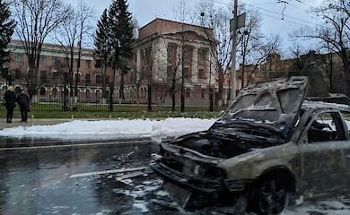 В Киеве на ходу загорелся автомобиль
