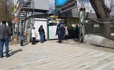 В Киеве люди требовали открыть продуктовые рынки