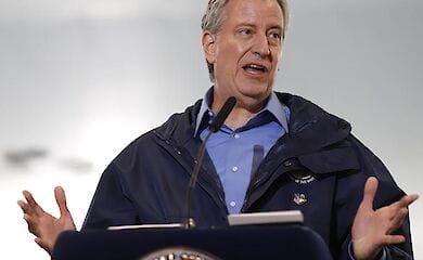 Мэр Нью-Йорк Билл де Блазио 